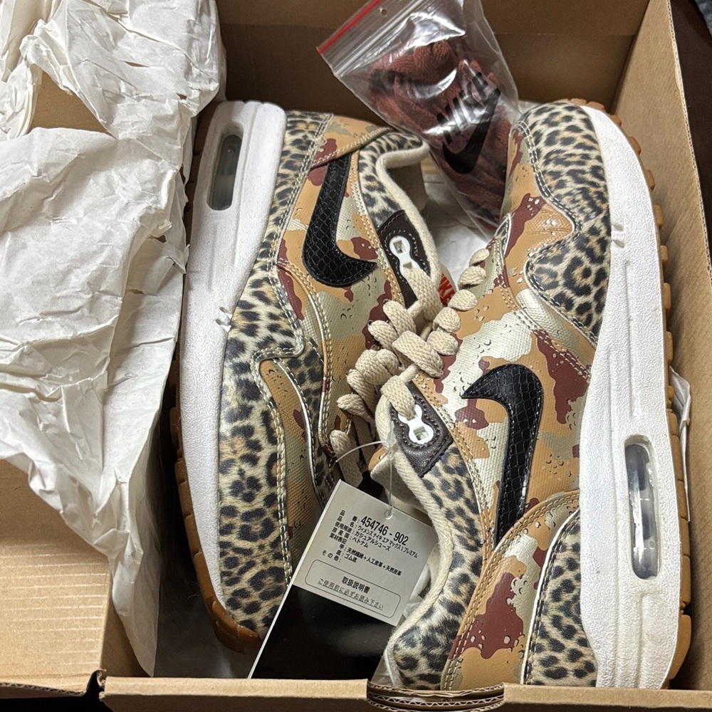💰2013 ATMOS X NIKE WMNS AIR MAX 1 PRM 454746-902 Wmns 7.5 Men’s 6 Rare!!!💰